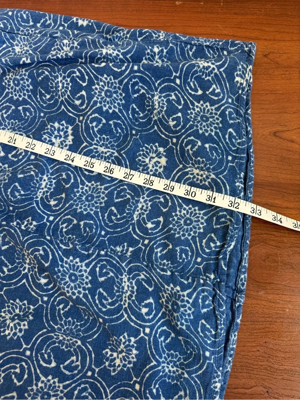 Madewell Indigo Printed Cotton Mini Dress | Size Small - Picture 6 of 8